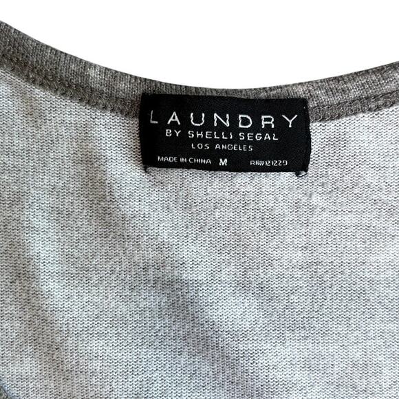 Laundry by Shelli Segal Women's Gray Tank Summer Spring Size M - Picture 2 of 4